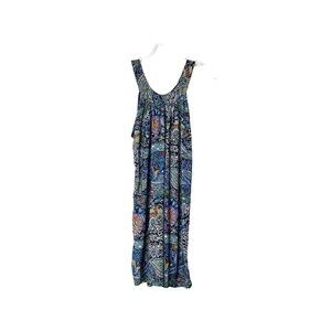 Swing Mini Dress Paisley High Neck Multicolor Size S Jersey